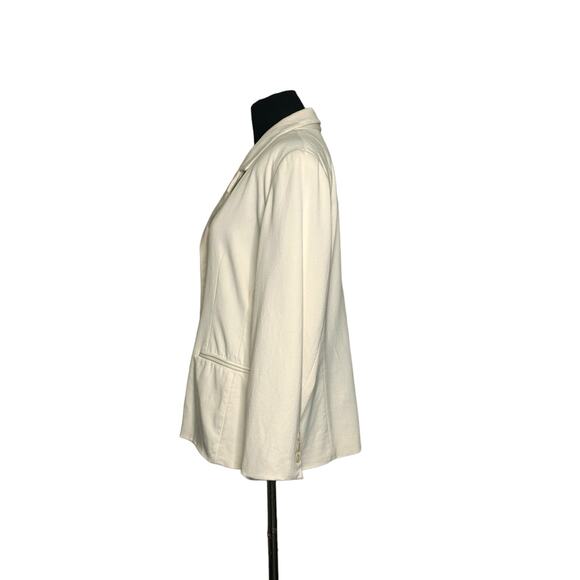 Burberry's vintage cream blazer and pants set suit size 14P - Picture 14 of 16